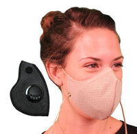 Honeycomb Pollution Mask with Coconut Sport Filter and Valves